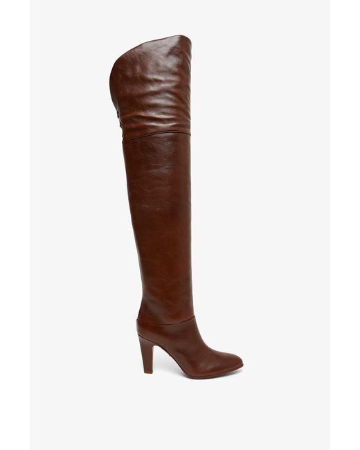 Chloé Eve Brown Over Knee Boots