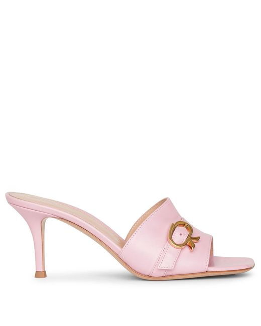 glaze studded sandals