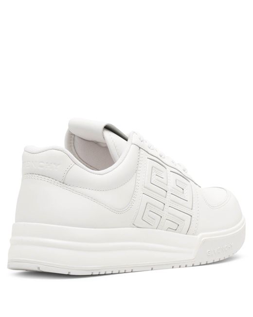 Givenchy White G4 Leather Sneakers