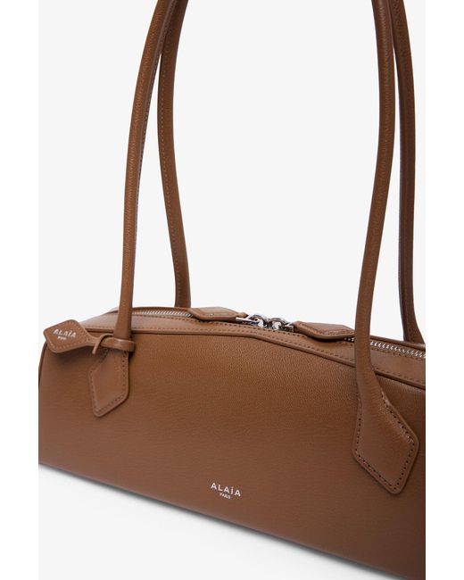 Alaïa White Le Teckel Medium Khaki Green Bag