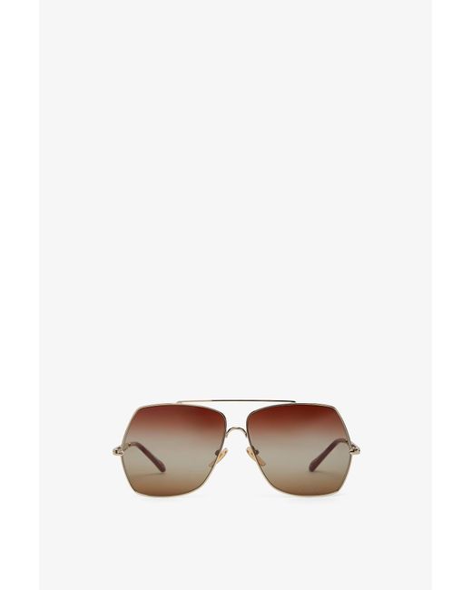 Chloé Multicolor Aly Brown Sunglasses