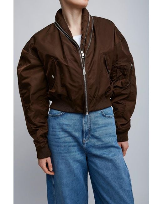 Givenchy Black Brown Zipped Bomber Jacket