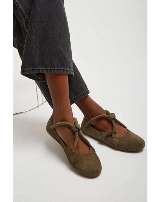 Alaïa Multicolor Teckel Brown Grey Suede Ballet Flats