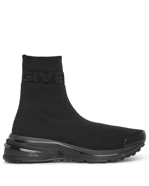 Givenchy Black Giv 1 Logo Sock Sneakers