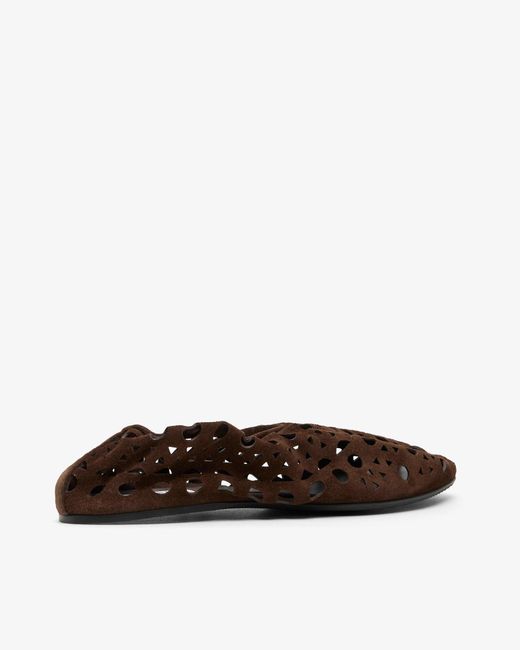 Alaïa Brown Neo Vienne Chocolate Flats