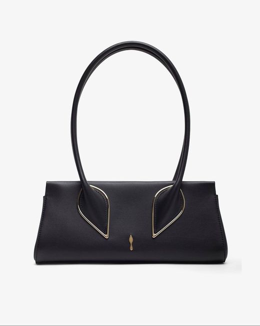 Christian Louboutin Venus Black Baguette Shoulder Bag