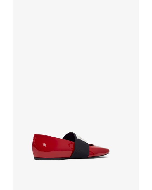 Givenchy Red Logo Ballerinas