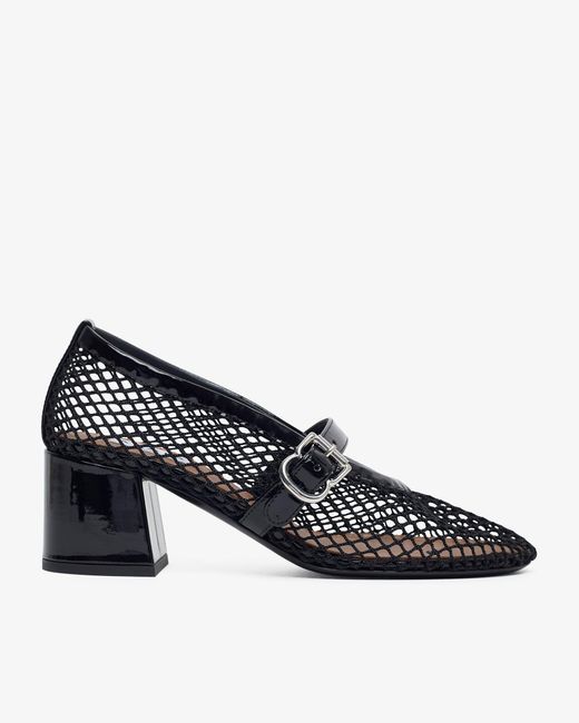 Alaïa Patent Black Mesh 55 Pumps