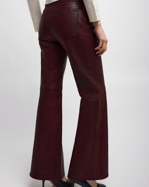 Chloé Flared Trousers In Leather