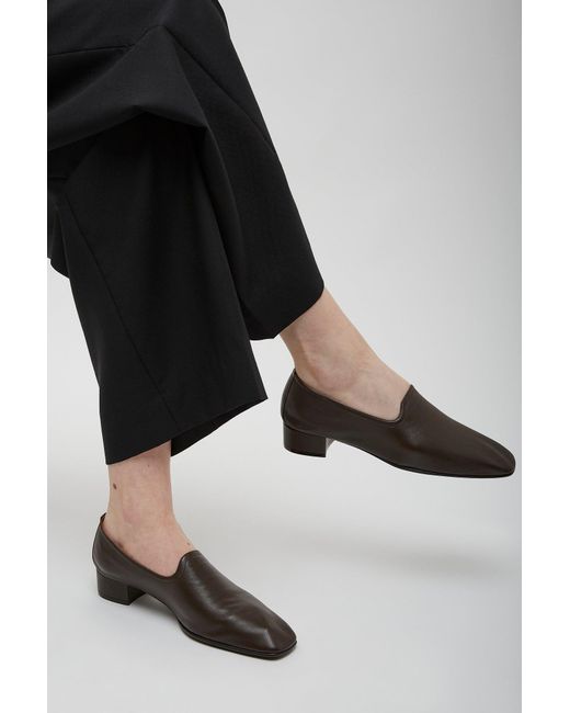 Herbert Levine Black 30 Soft Leather Dark Brown Loafers