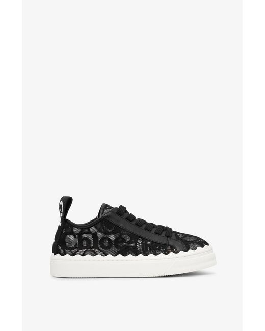Chloé Lauren Black Lace Sneakers