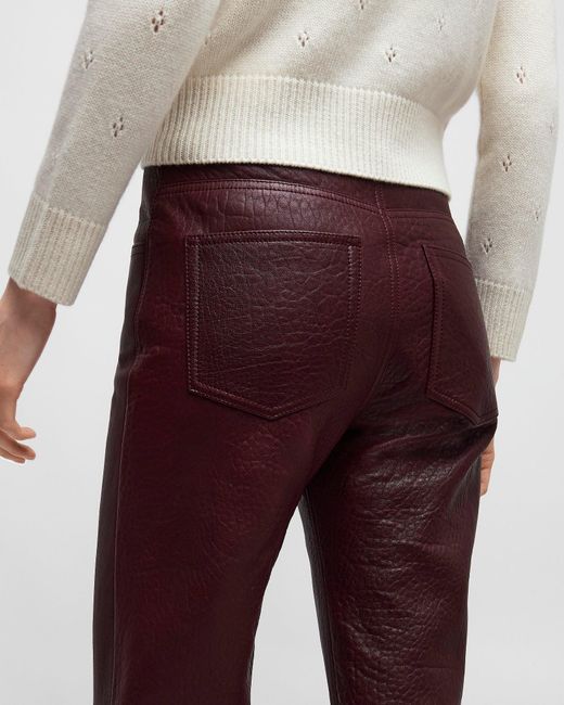 Chloé Flared Trousers In Leather