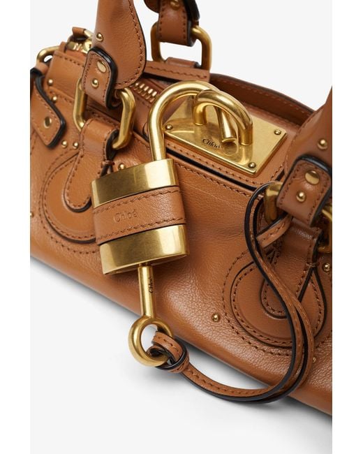 Chloé Paddington Small Brown Leather Bag