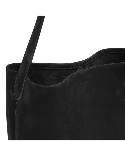 The Row Medium N/s Black Nubuck Tote Bag