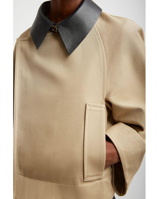 Givenchy Natural Short Beige Zipped Jacket