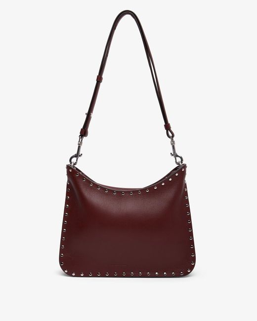 Phoebe Philo Purple Stud Gig Small Brown Shoulder Bag