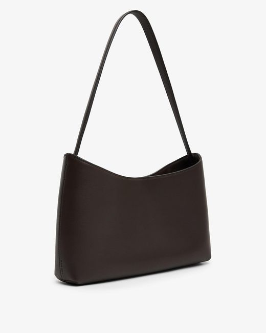The Row Black Alma Baguette Dark Shoulder Bag