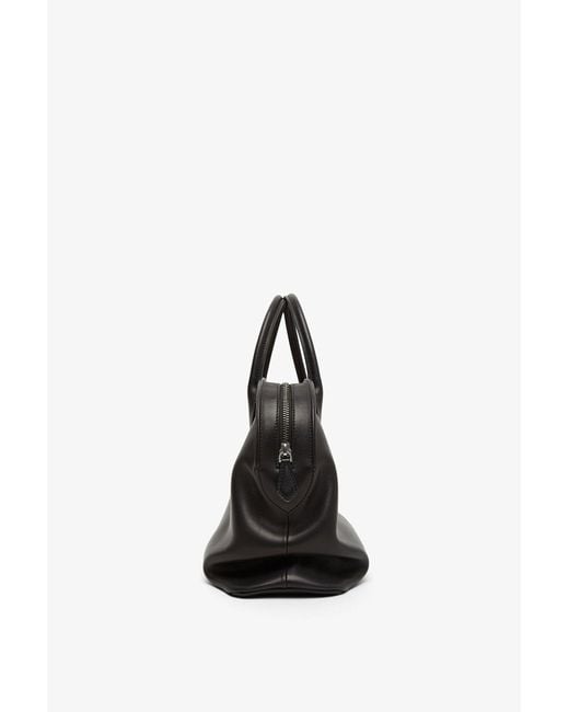 The Row Agnes Black Leather Bag | Lyst