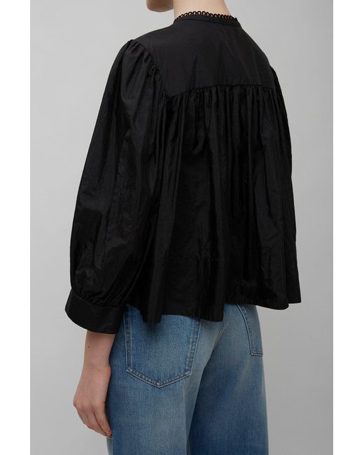 Chloé Black Lace Blouse