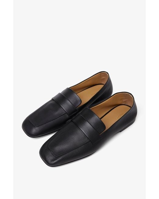 The Row White Square Loafers