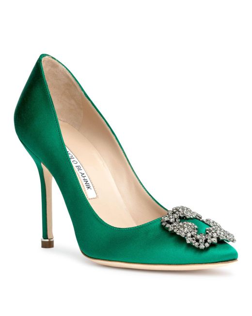 manolo blahnik emerald green
