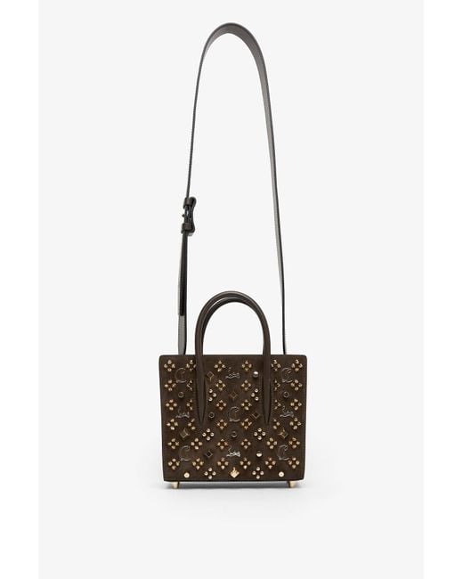 Christian Louboutin Multicolor Paloma S Mini Brown Bag