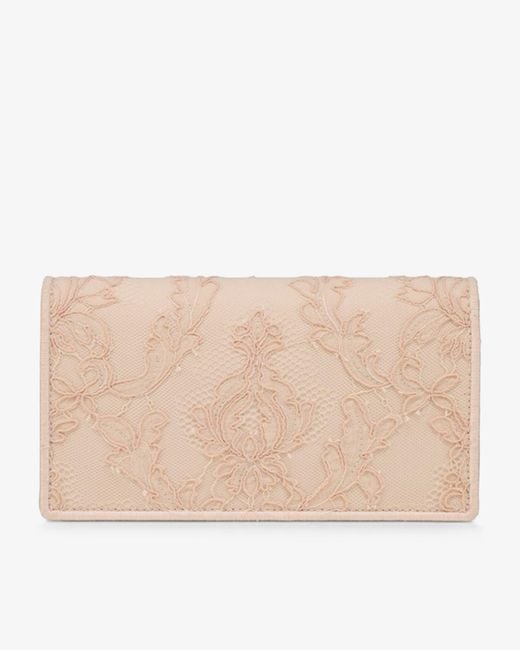 Christian Louboutin Natural Bettina Crepe Satin Light Blush Clutch