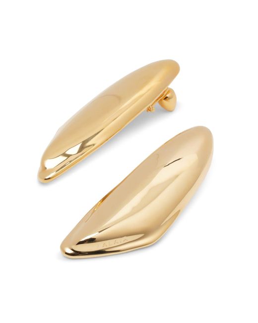Alaïa Metallic Bombe Gold Earrings