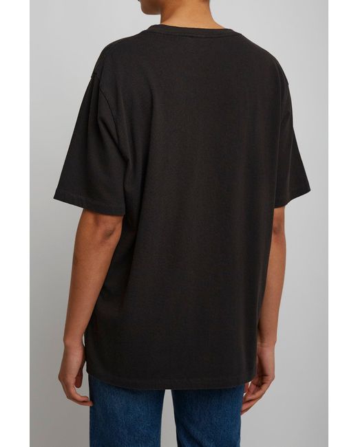Chloé Logo Black Flamingo Cotton T-shirt