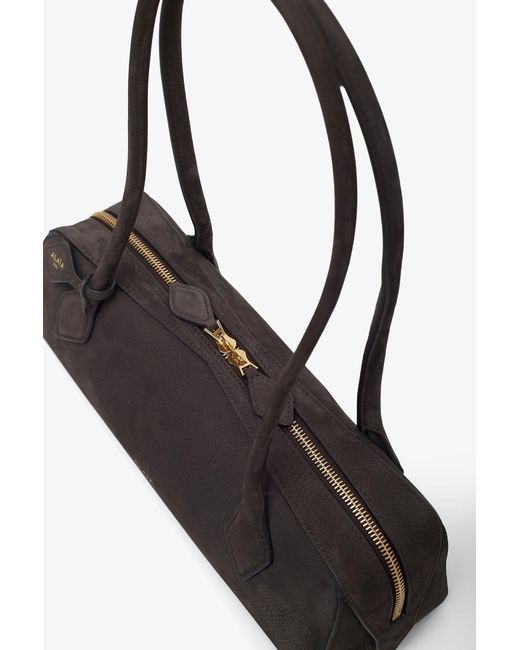 Alaïa Black Le Teckel Medium Anthracite Bag