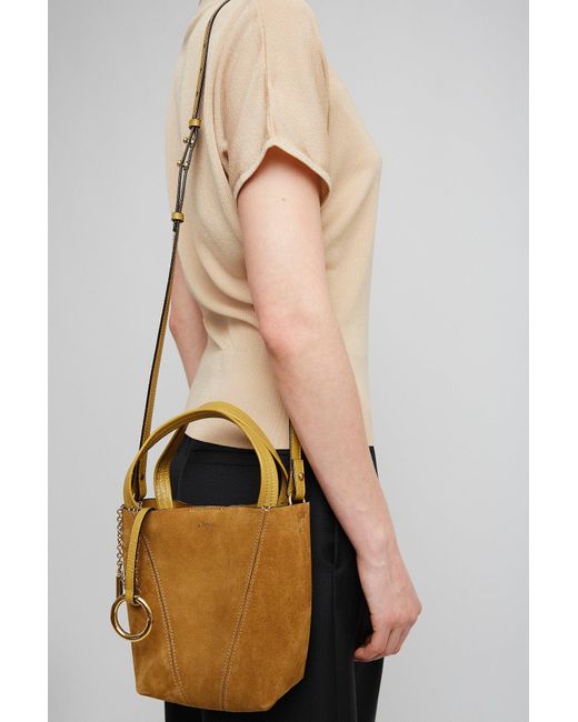 Chloé Brown Chloe Spinn Small Khaki Bag