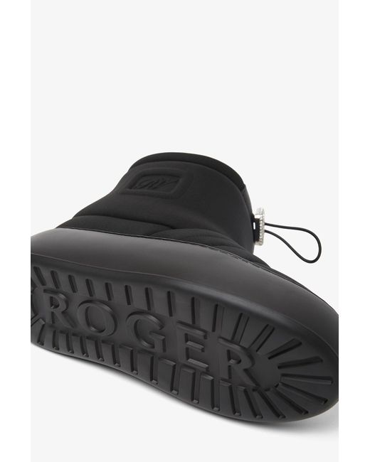 Roger Vivier Black Lace-Up Boots main image 1