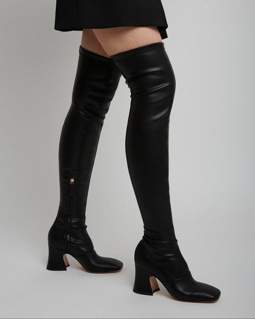 Chloé Janis Black Leatherover Knee Boots