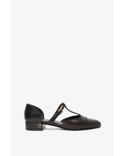 Ferragamo Linette Black Ballet Flats