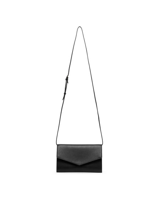 The Row Envelope Black Leather