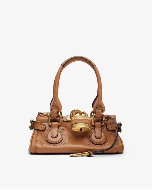 Chloé Paddington Small Brown Leather Bag