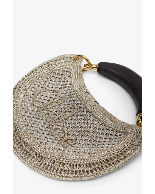 Chloé Multicolor Summer Banana Mini Silver Bag