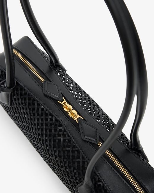 Alaïa Le Teckel Medium Black Leather Bag
