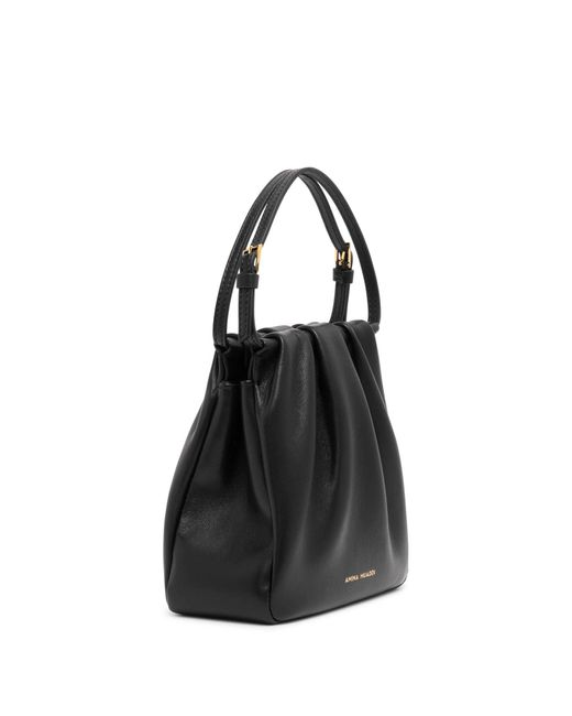 AMINA MUADDI Vittoria Black Leather Bag