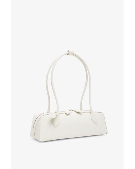 Alaïa Le Teckel Medium White Leather Bag