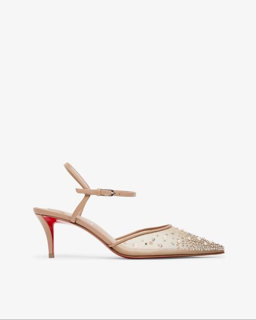 Christian Louboutin White Miss Z 60 Riviera Strass Pumps