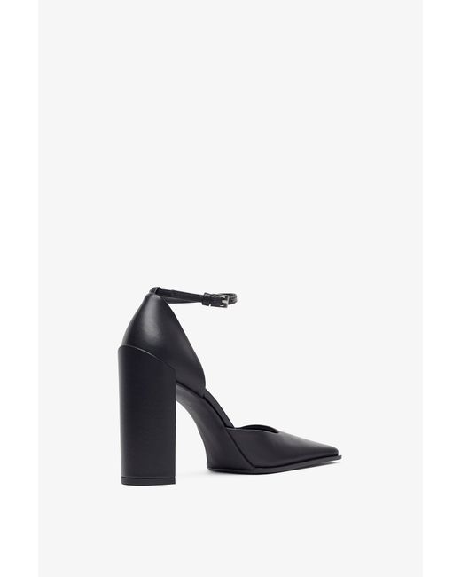 Alaïa White Square 90 Black Pumps
