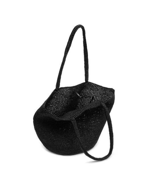 The Row Elif Black Raffia Bag