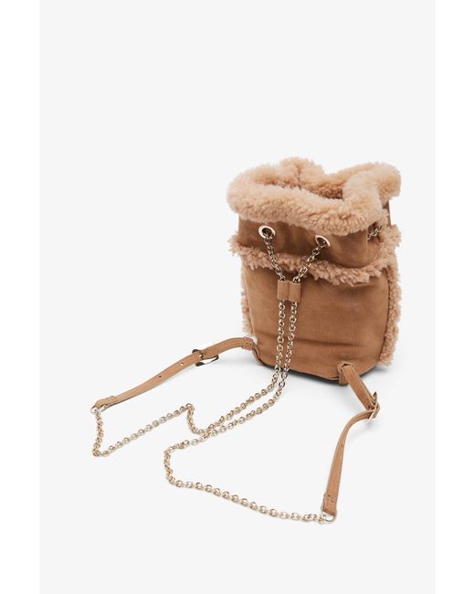 Roger Vivier Multicolor Tres Vivier Shearling Back Pack