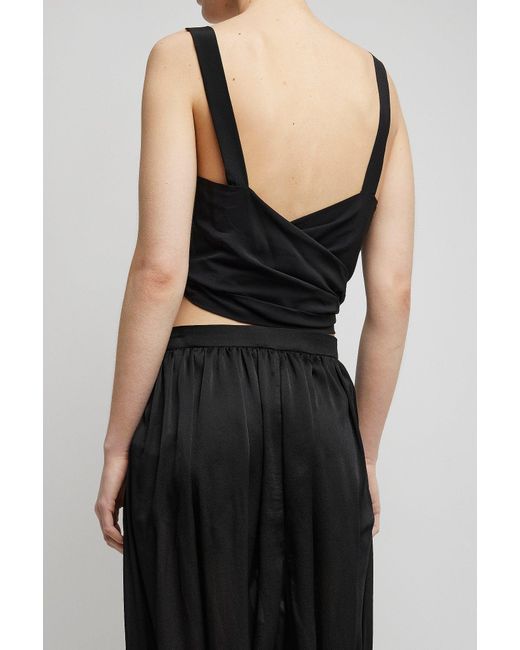 Chloé Black Wrap Top