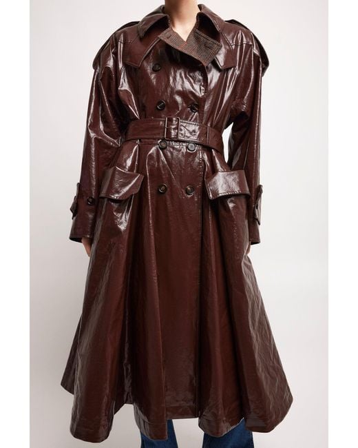 Chloé Brown Double-breasted Riding Coat