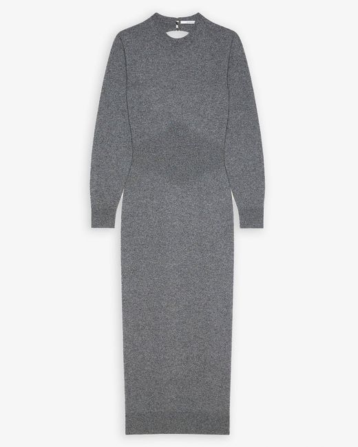Givenchy Gray Open Back Long Dress