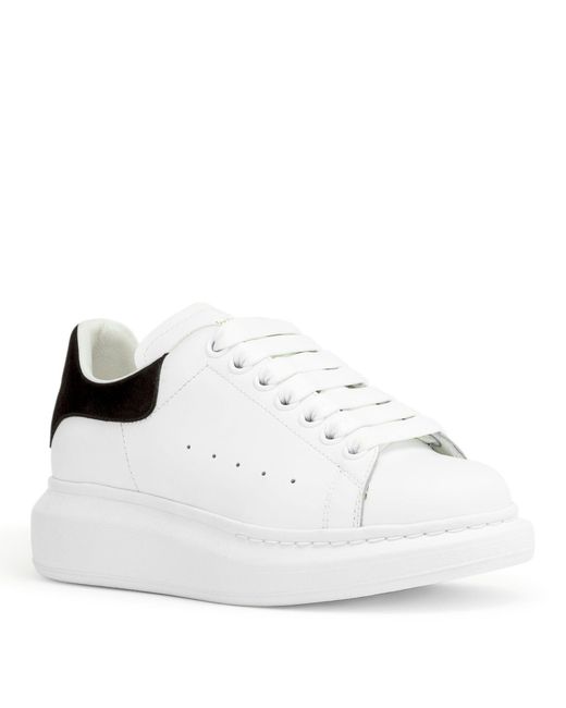 alexander mcqueen runway leather and suede platform trainers