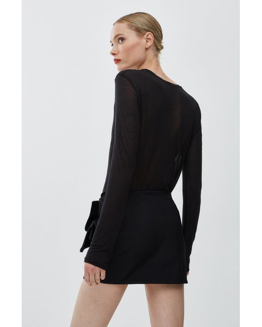 Givenchy Bow Black Mini Skirt