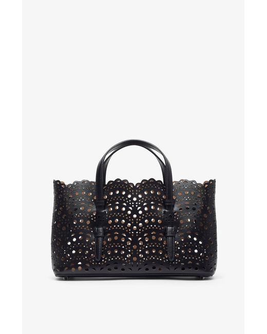 Alaïa Mina 25 Ew Vienne Vague Black Tote Bag